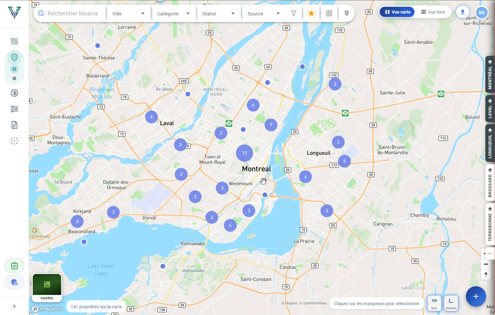 ValeaMax — property library map overview